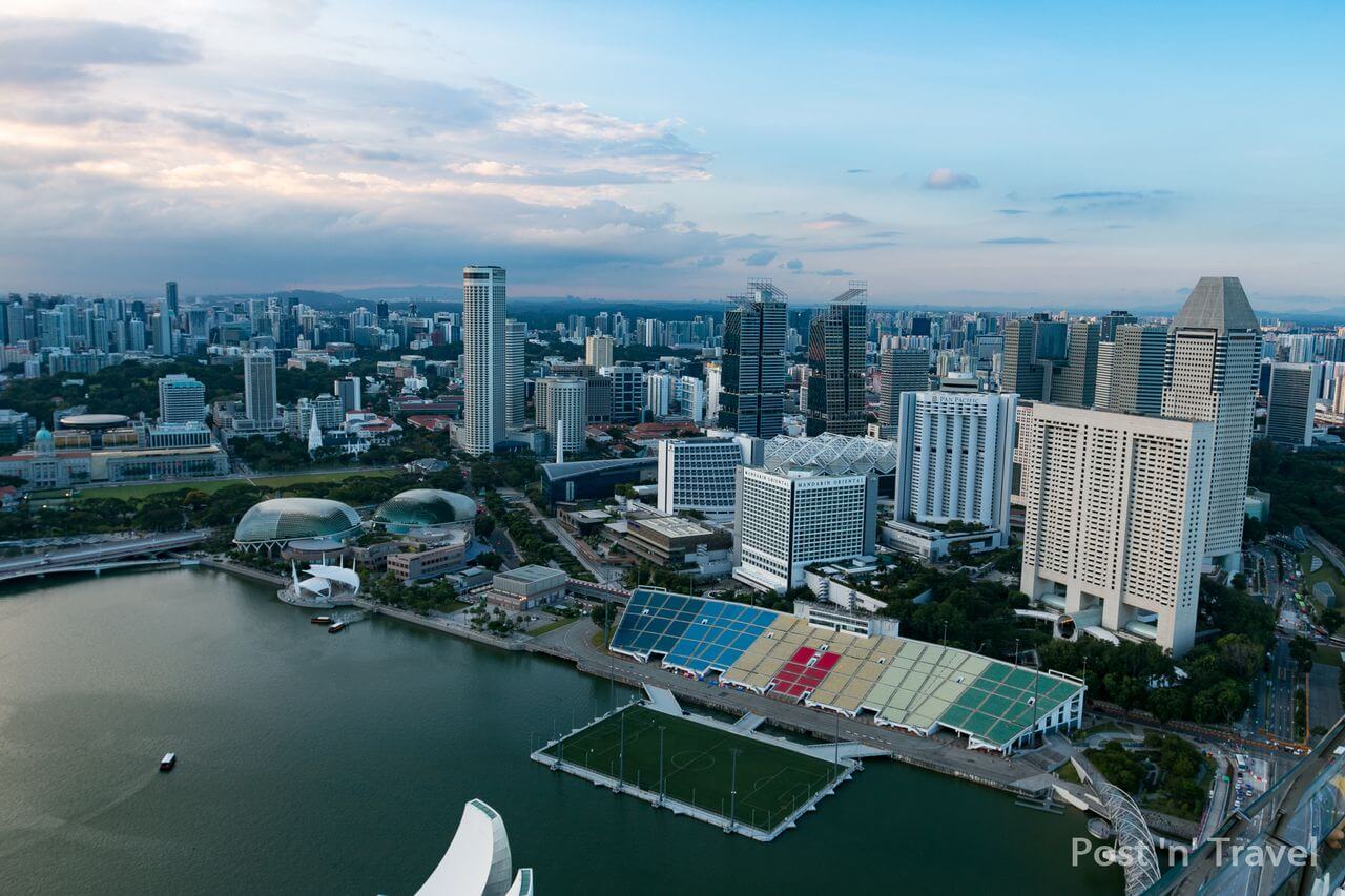 Вид на Сингапур с Марина Бэй