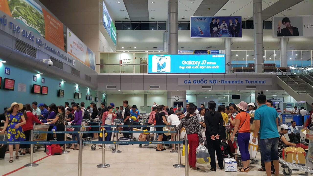 Passengers check-in