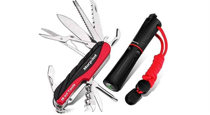 Keenstone Multi Tool & Fire Starter Set, 15 in 1