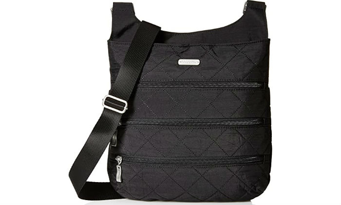 Baggallini Quilted Big Zipper Bagg with RFID