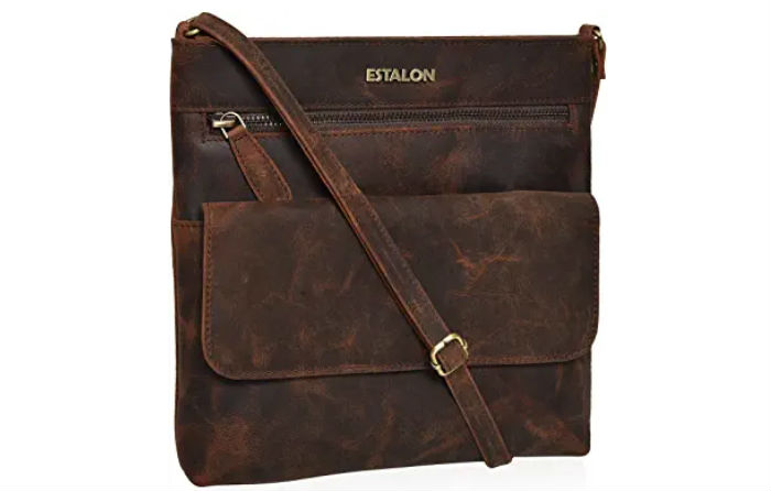 Women's Genuine Leather Large Crossbody Bag