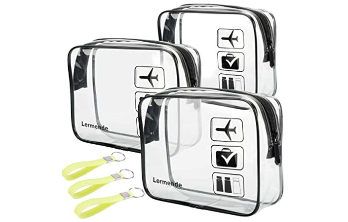 3pcs Lermende TSA Approved Toiletry Bag